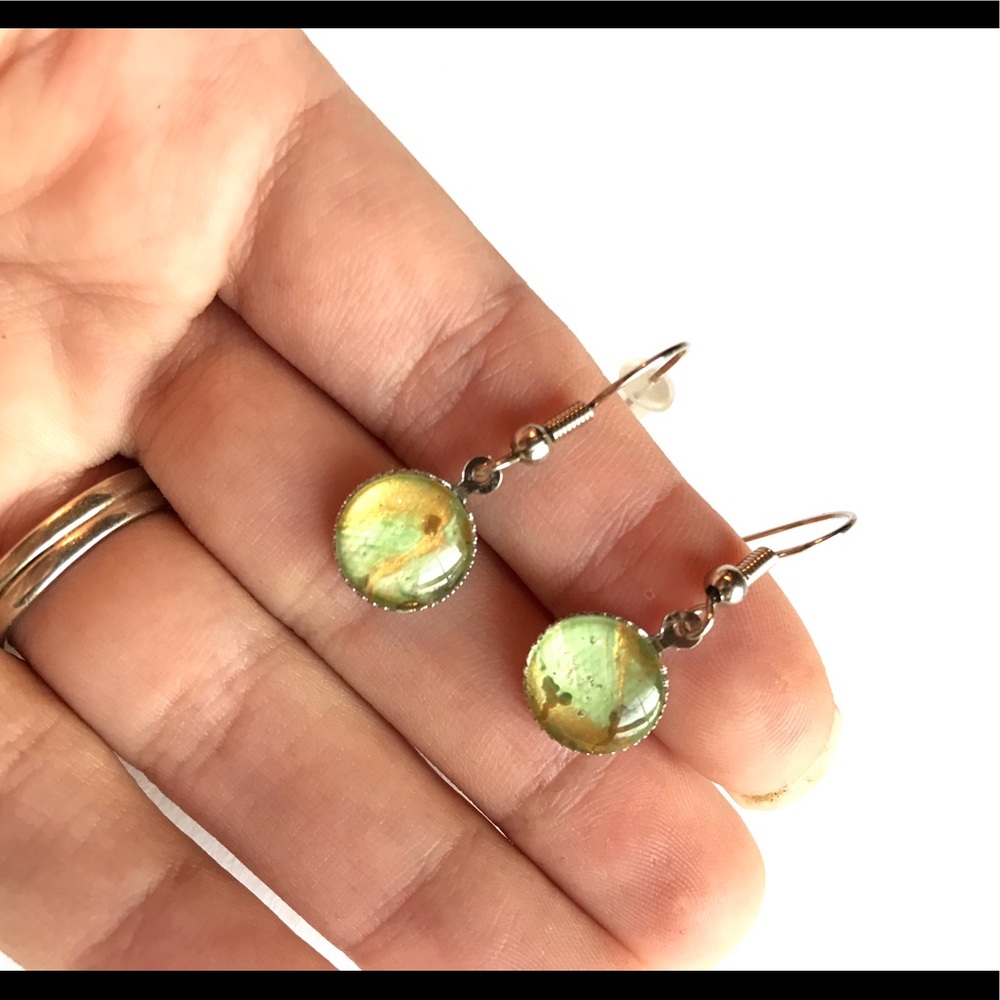 Free with purchase Liquid Acrylic earrings